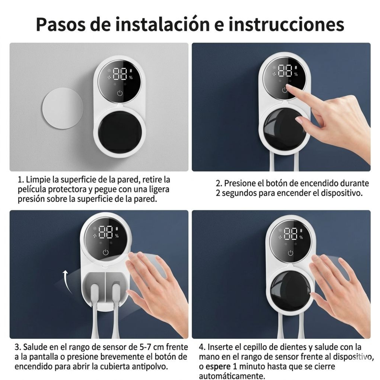Esterilizador UV para Cepillos de Dientes